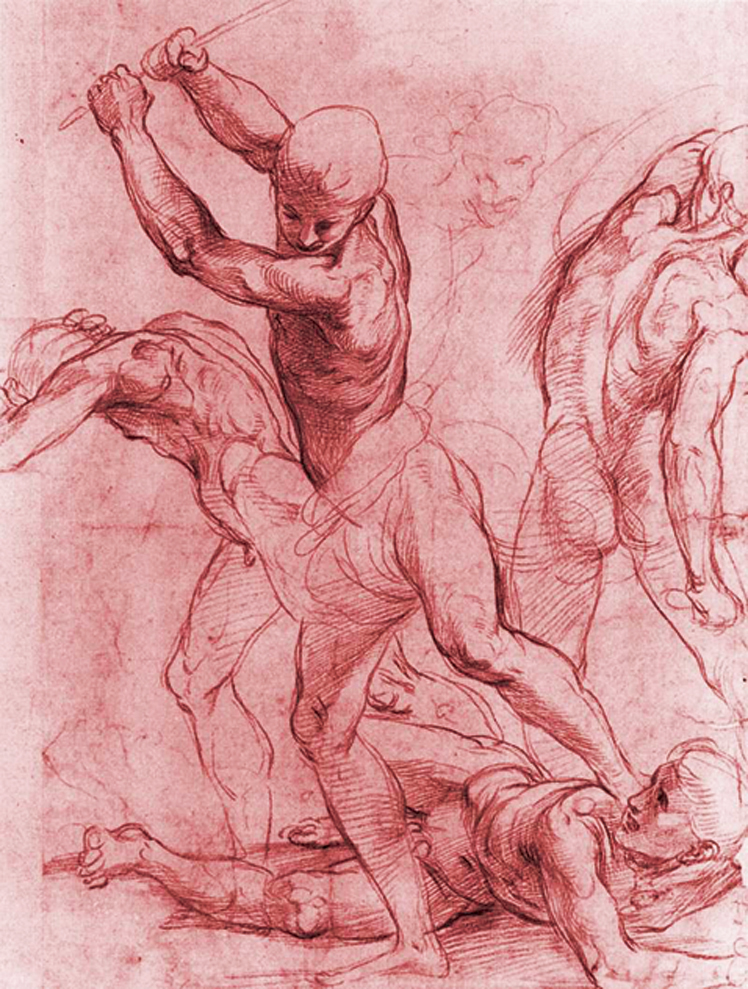   拉斐尔·桑西  Raffaello Santi  ——素描作品 (8)